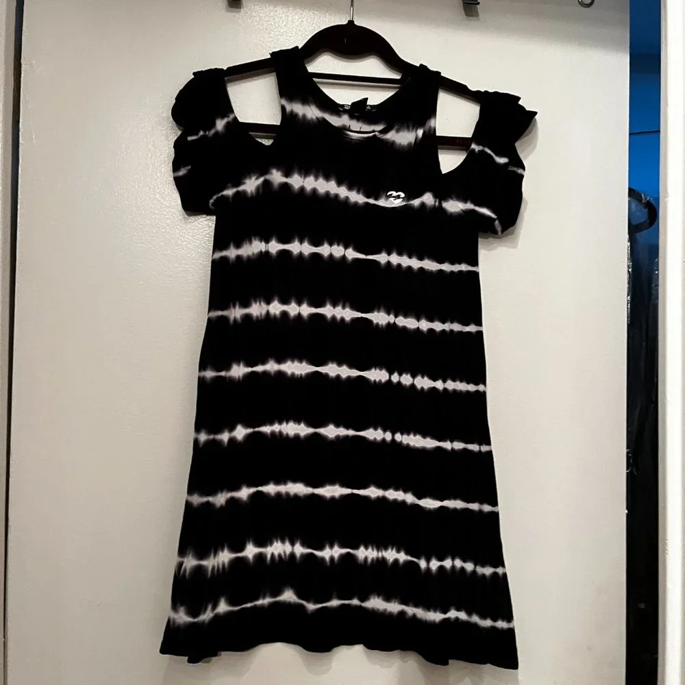Billabong Black and White Girls Dress‎ Size Medium